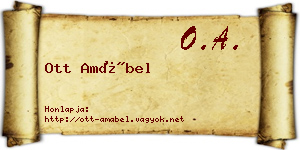 Ott Amábel névjegykártya